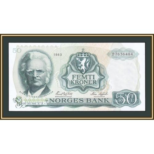 Норвегия 50 крон 1983 P-37 (37d.8) UNC