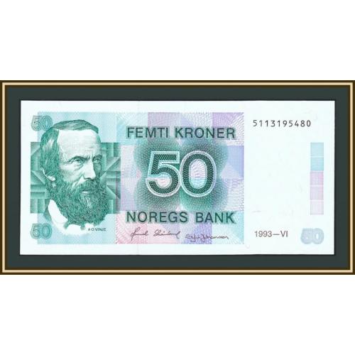 Норвегия 50 крон 1993 P-42 (42e.3) UNC