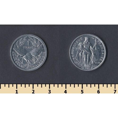 Новая Каледония 1 франк 1990