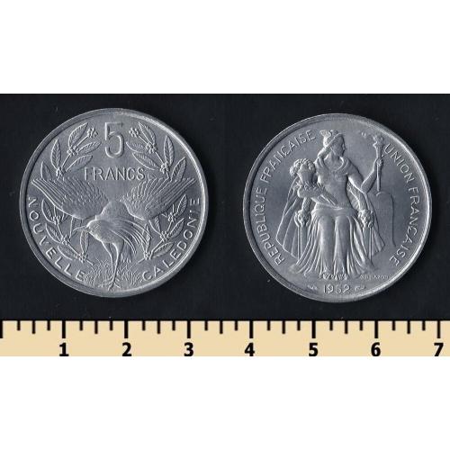 Новая Каледония 5 франков 1952
