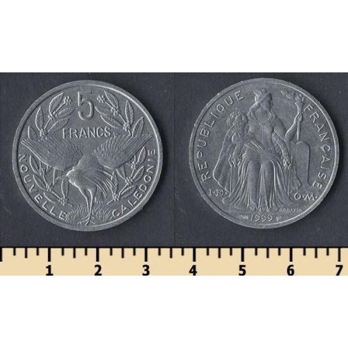 Новая Каледония 5 франков 1999