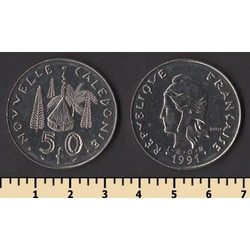 Новая Каледония 50 франков 1991