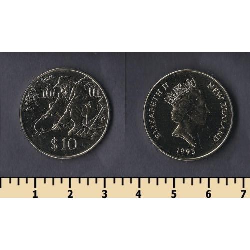 Новая Зеландия 10 долларов 1995