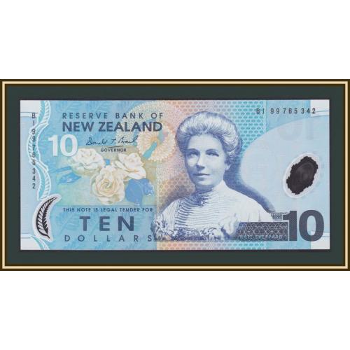Новая Зеландия 10 долларов 1999 P-186 (186а) UNC