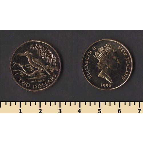 Новая Зеландия 2 доллара 1993