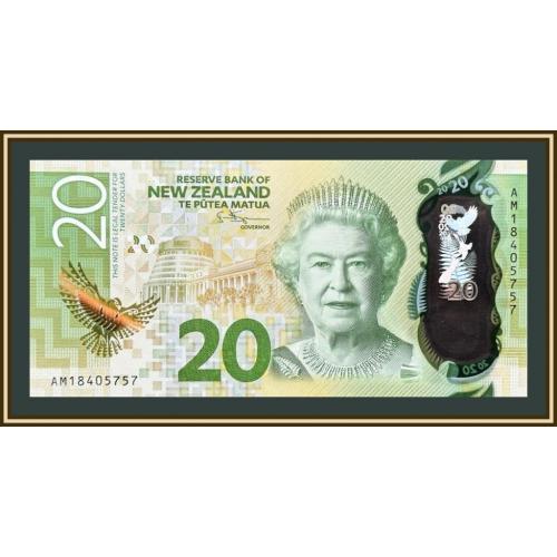Новая Зеландия 20 долларов 2018 P-193 (193b) UNC