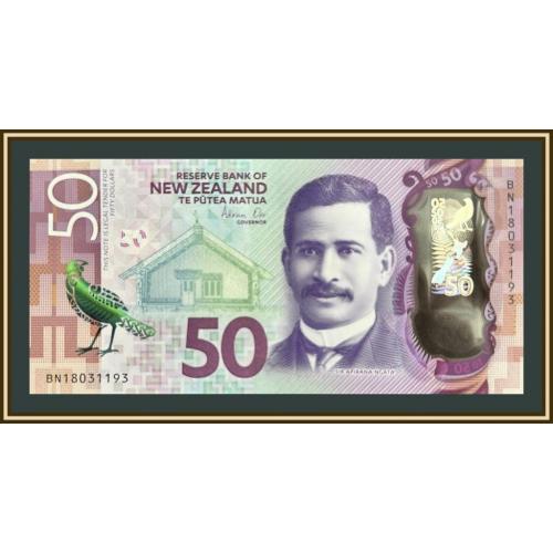 Новая Зеландия 50 долларов 2018 P-194 (194b) UNC