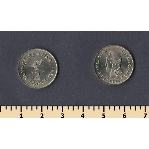 Новые Гебриды 2 франка 1979