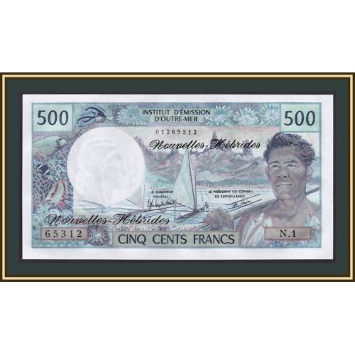 Новые Гебриды 500 франков 1979 P-19 (19c) UNC
