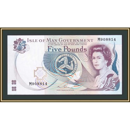 Остров Мэн 5 фунтов 2015 P-48 (48a) UNC