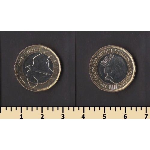 Остров Святой Елены и Вознесения 1 фунт 2022