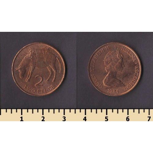 Остров Святой Елены и Вознесения 2 пенса 1984