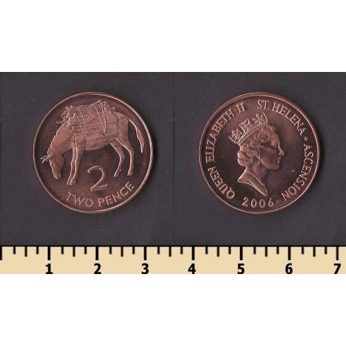 Остров Святой Елены и Вознесения 2 пенса 2006