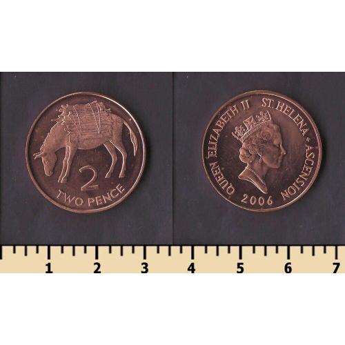 Остров Святой Елены и Вознесения 2 пенса 2006