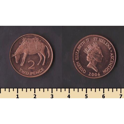 Остров Святой Елены и Вознесения 2 пенса 2006