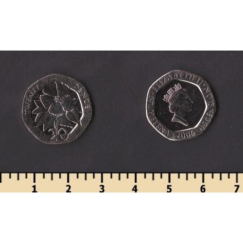 Остров Святой Елены и Вознесения 20 пенсов 2006