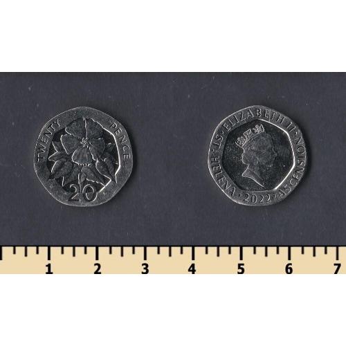 Остров Святой Елены и Вознесения 20 пенсов 2022