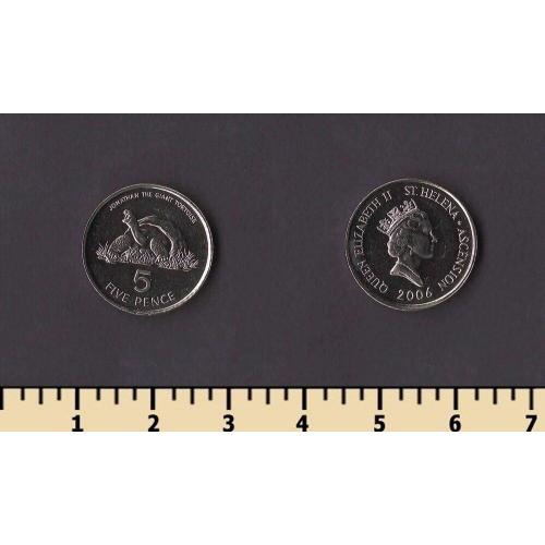 Остров Святой Елены и Вознесения 5 пенсов 2006