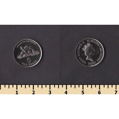 Остров Святой Елены и Вознесения 5 пенсов 2006