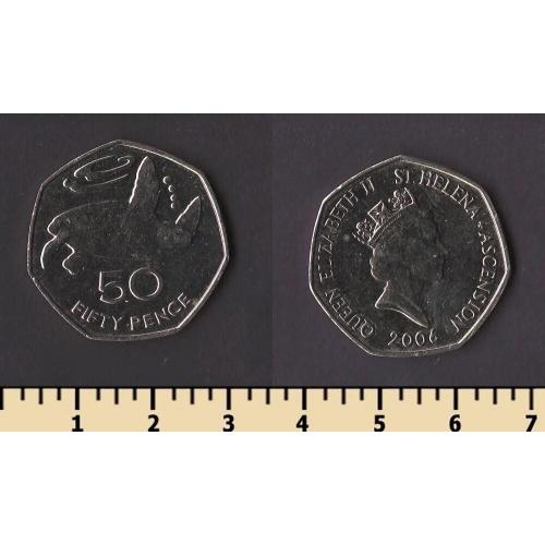 Остров Святой Елены и Вознесения 50 пенсов 2006
