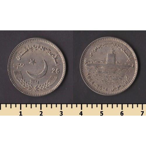 Пакистан 25 рупий 2014