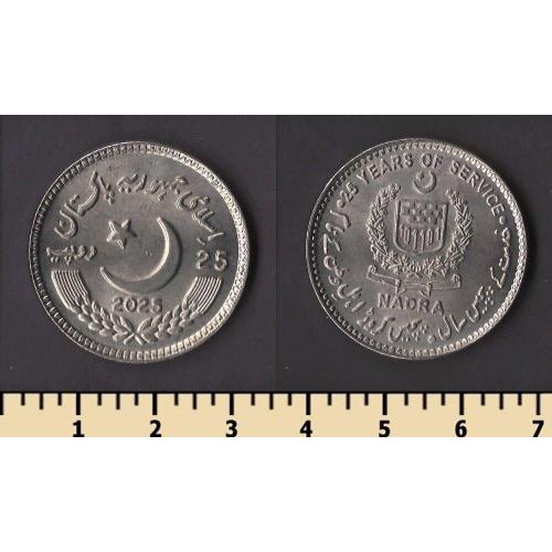 Пакистан 25 рупий 2025