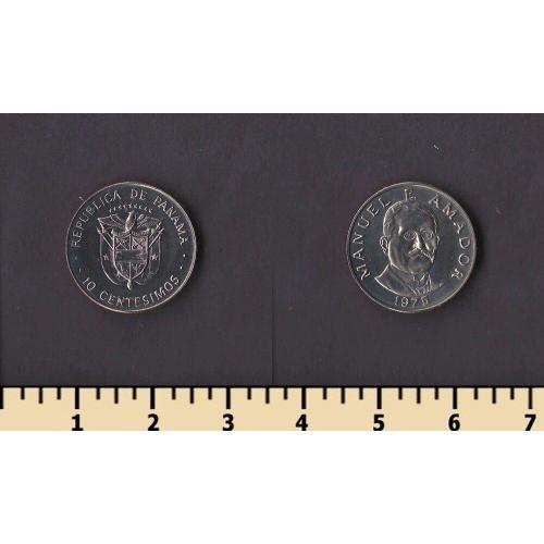 Панама 10 сентесимо 1975