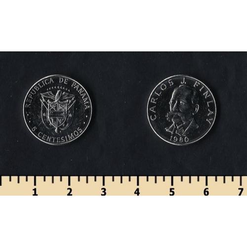 Панама 5 сентесимо 1980