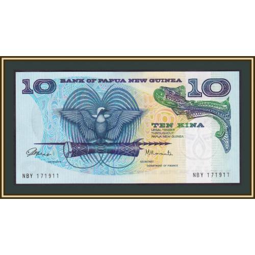 Папуа Новая Гвинея 10 кина 1985-1987 P-7 UNC