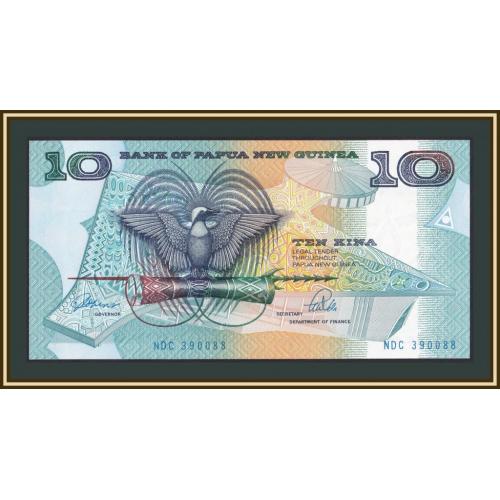 Папуа Новая Гвинея 10 кина 1989 P-9 (9b) UNC