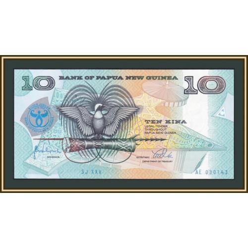 Папуа Новая Гвинея 10 кина 1998 P-17 (17a) UNC