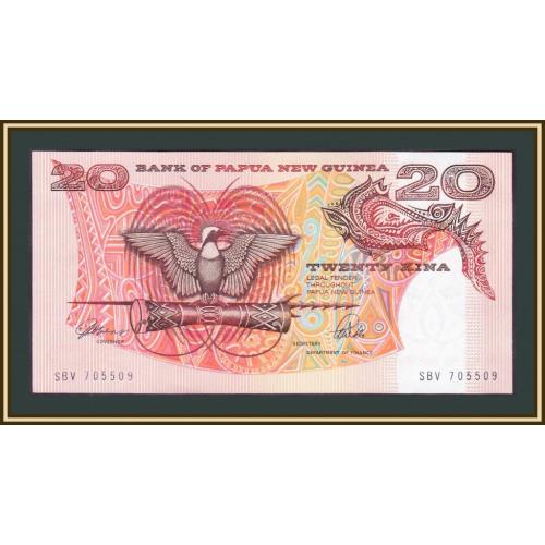 Папуа Новая Гвинея 20 кина 1989-1992 P-10 (10a) UNC