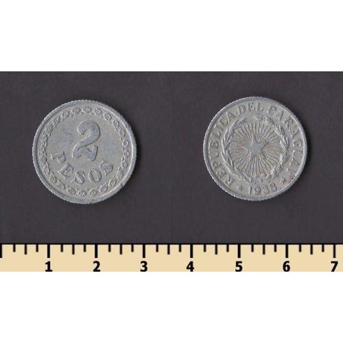 Парагвай 2 песо 1938