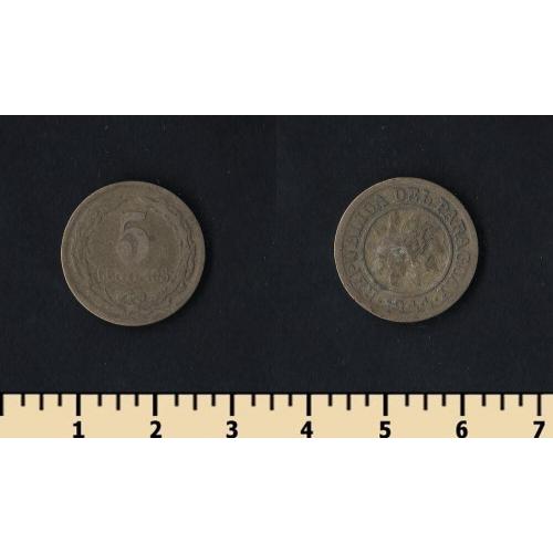 Парагвай 5 сентимо 1944