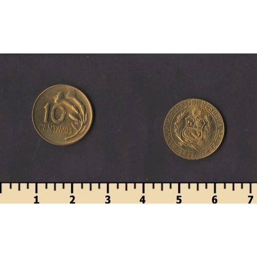 Перу 10 сентаво 1973