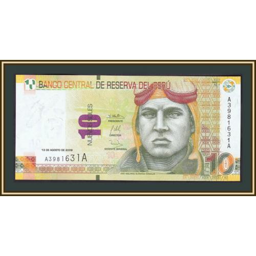 Перу 10 солей 2009 P-182 (182a) UNC