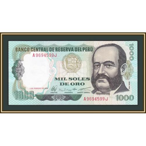 Перу 1000 солей 1979 P-118 (118a.1) UNC-