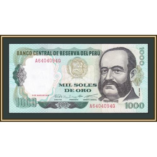 Перу 1000 солей 1979 P-118 (118a.2) UNC-
