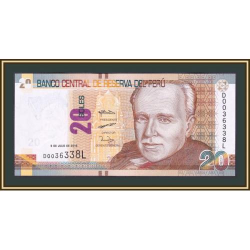 Перу 20 солей 2018 P-193 (193b) UNC