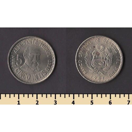 Перу 5 инти 1987