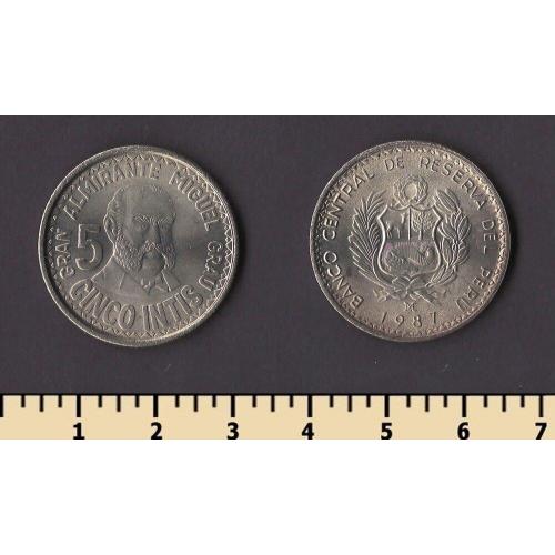 Перу 5 инти 1987