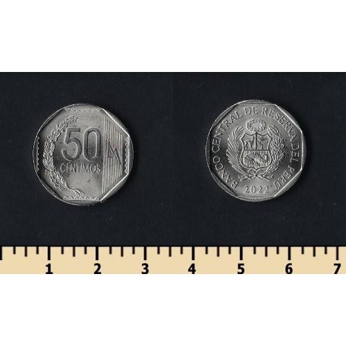 Перу 50 сентимов 2022