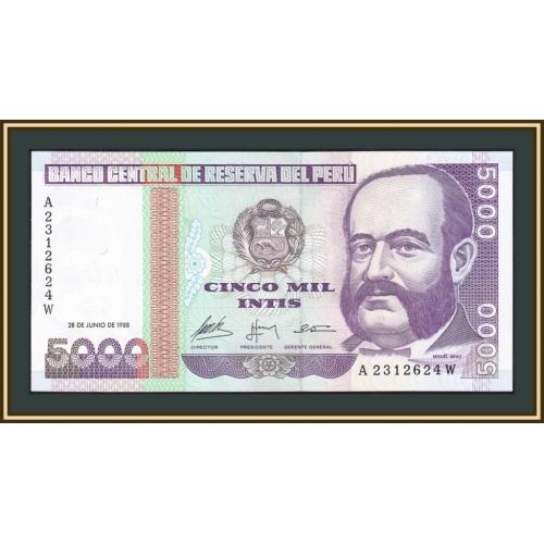 Перу 5000 инти 1988 P-137 UNC