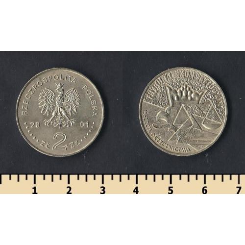 Польша 2 злотых 2001