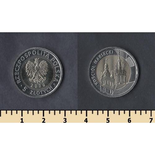 Польша 5 злотых 2020