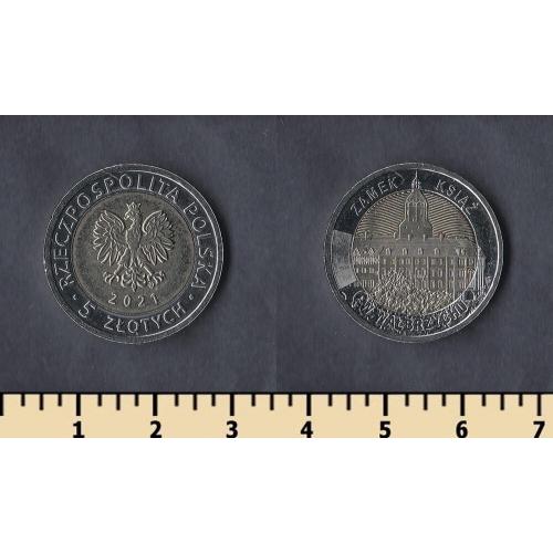 Польша 5 злотых 2021