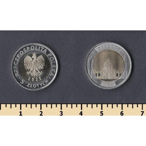 Польша 5 злотых 2025