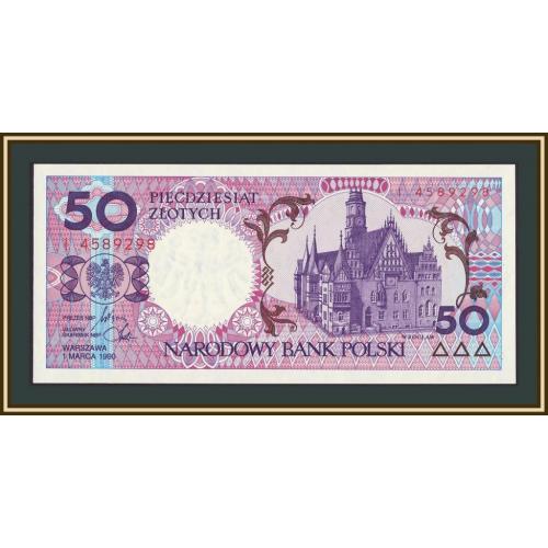 Польша 50 злотых 1990 P-169 (169b) UNC