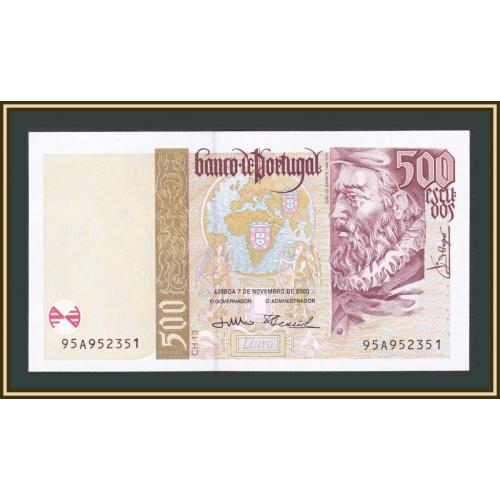 Португалия 500 эскудо 2000 P-187 (187c) UNC