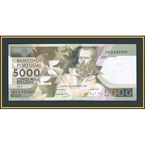 Португалия 5000 эскудо 1987 P-183 (183b.7) UNC